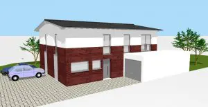 3D Visualisierung ZFH Zweifamilienhaus Weilerswist · Architekt / Architekturbüro Köln Dipl.-Ing. Lubov Schopow